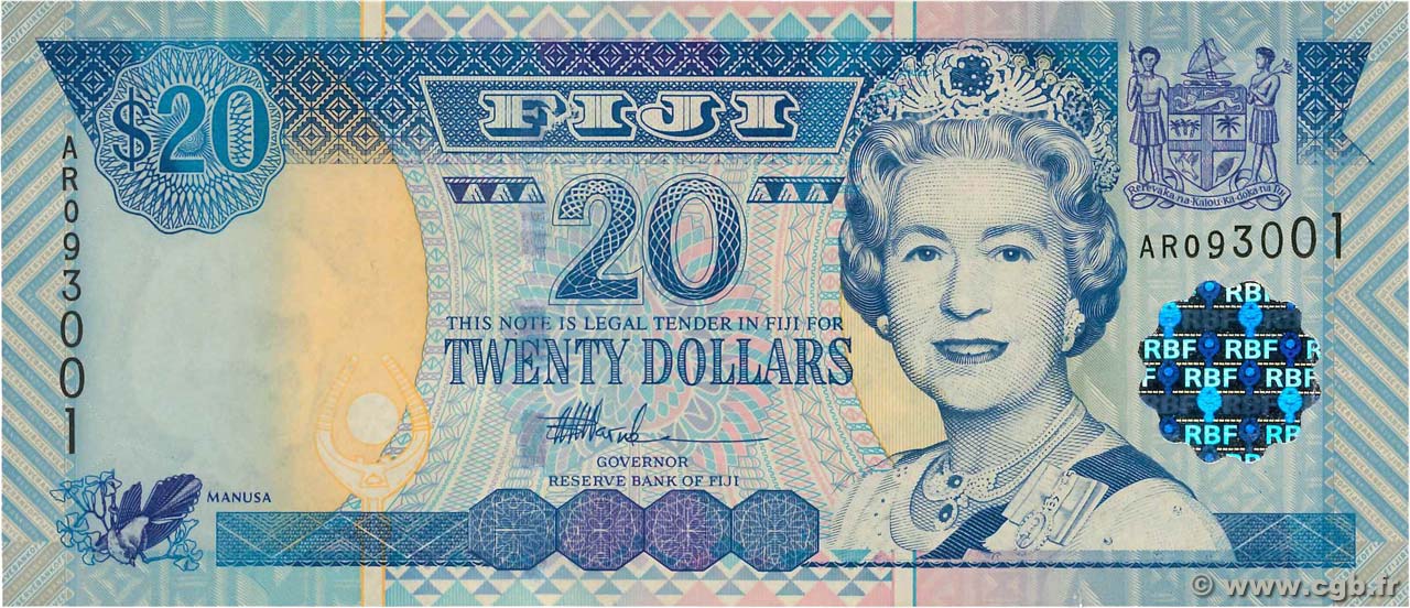 20 Dollars FIYI  2002 P.107a SC+