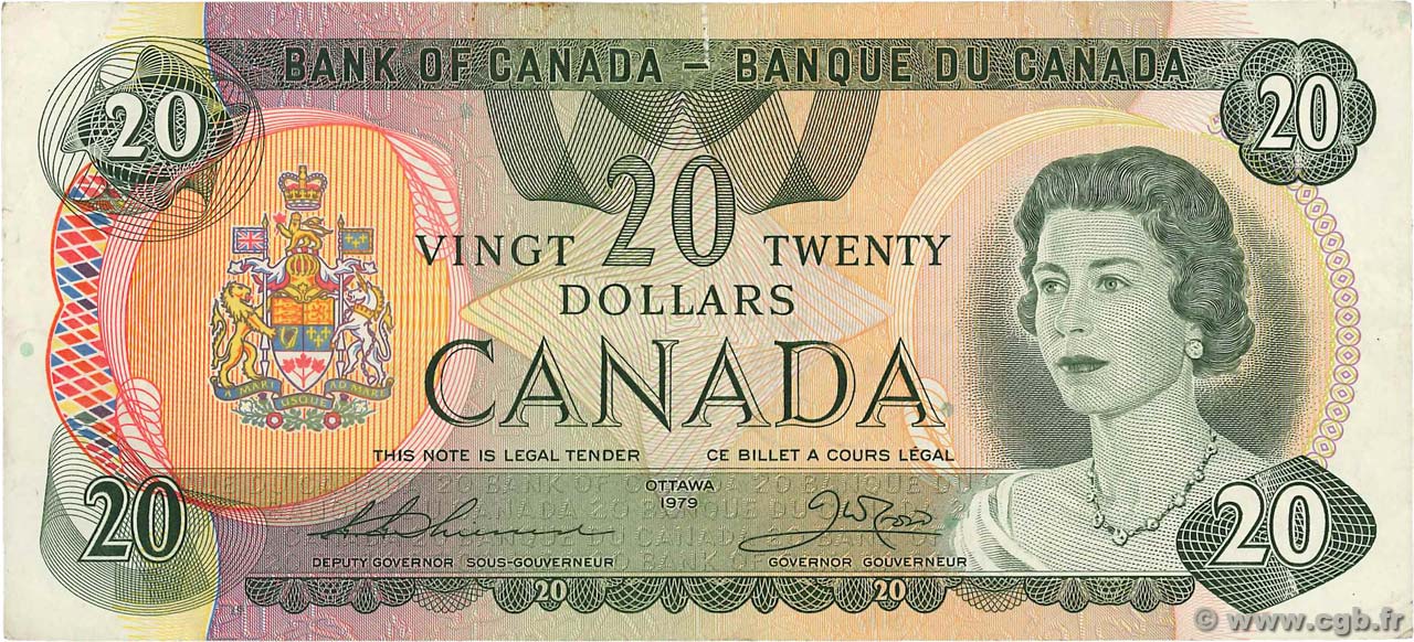 20 Dollars KANADA  1979 P.093c SS