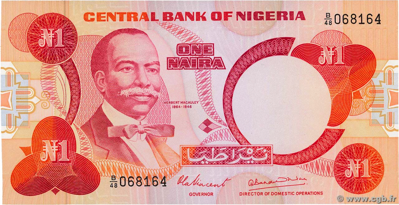 1 Naira NIGERIA  1979 P.19a fST+
