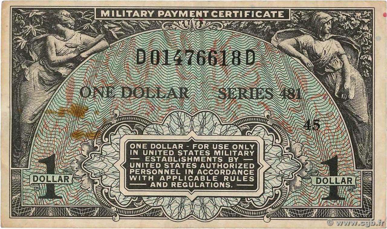 1 Dollar ÉTATS-UNIS D AMÉRIQUE  1951 P.M026 TTB
