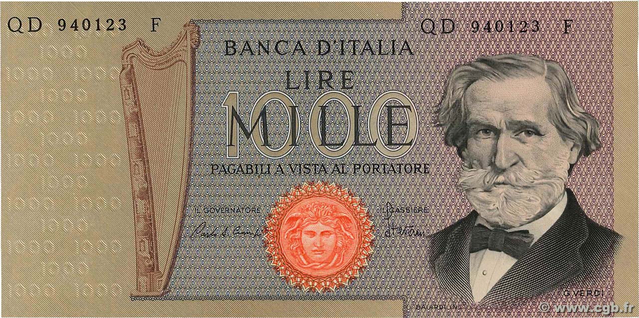 1000 Lire ITALY  1980 P.101g UNC-