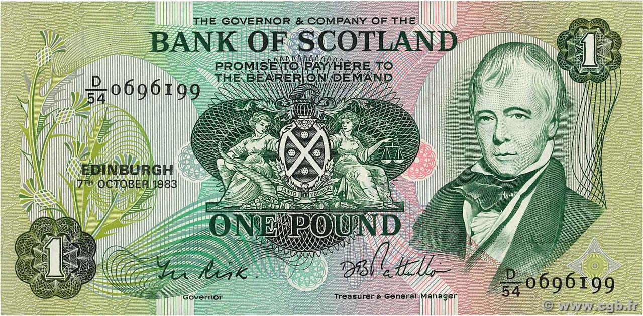 1 Pound SCOTLAND  1983 P.111f SS