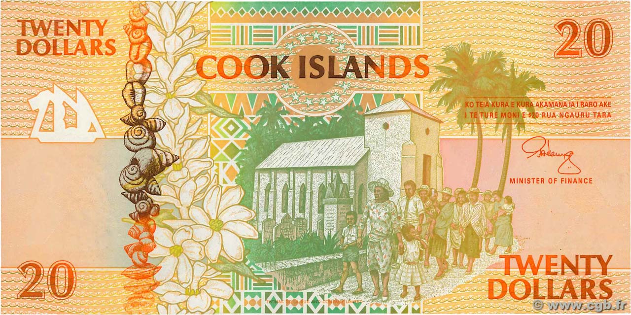 20 Dollars ÎLES COOK   1992 P.09a NEUF