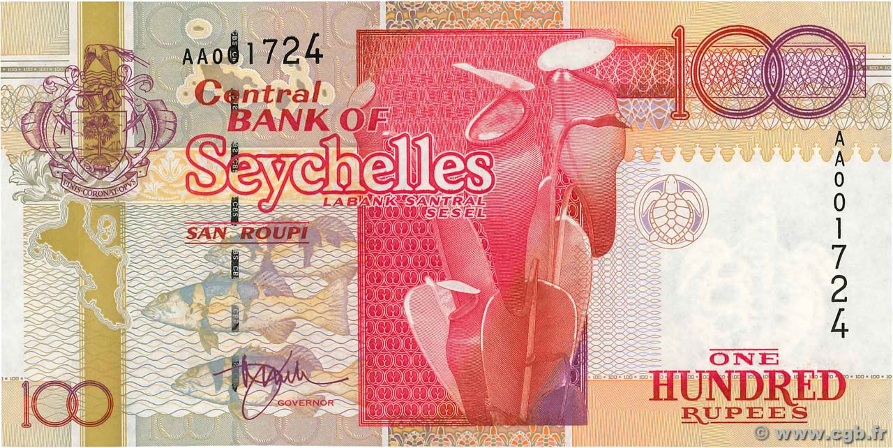 100 Rupees SEYCHELLES  1998 P.39 NEUF