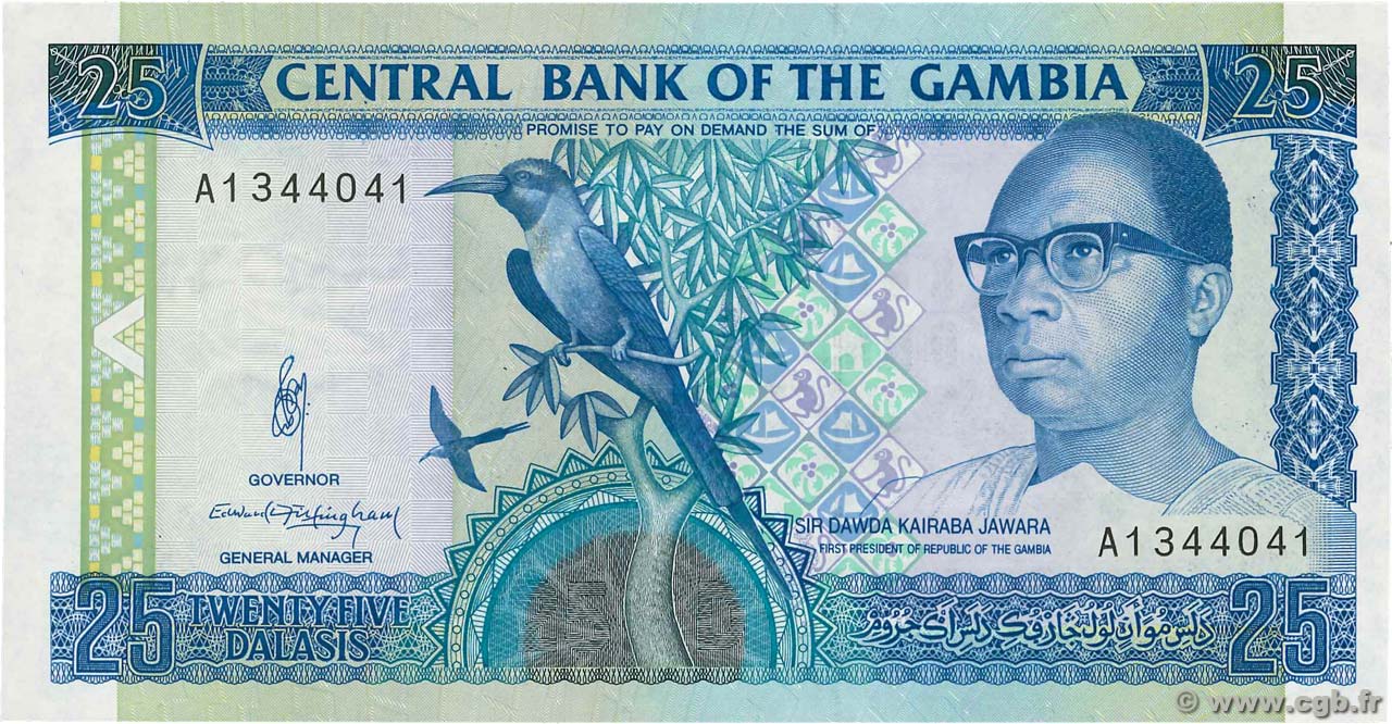 25 Dalasis GAMBIE  1991 P.14a NEUF