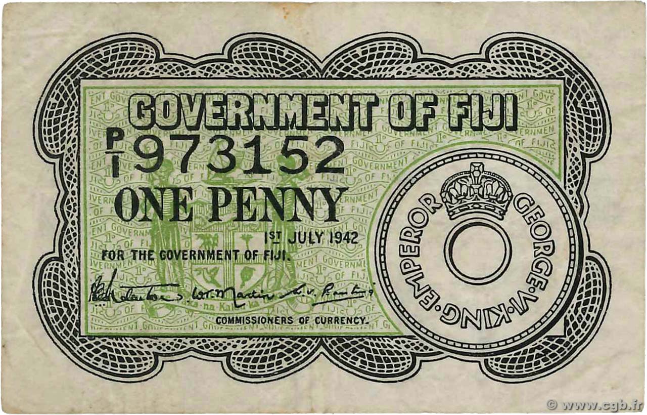 1 Penny FIGI  1942 P.047a BB