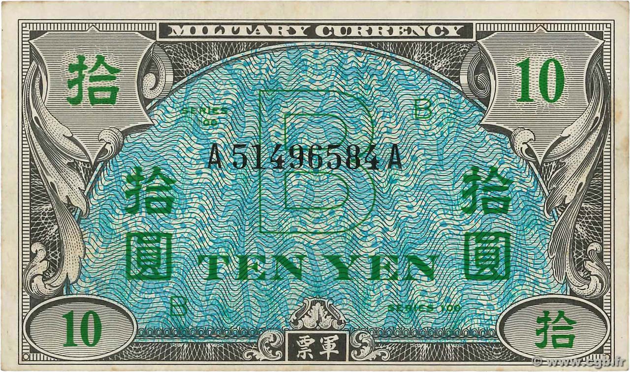 10 Yen JAPóN  1945 P.071 MBC