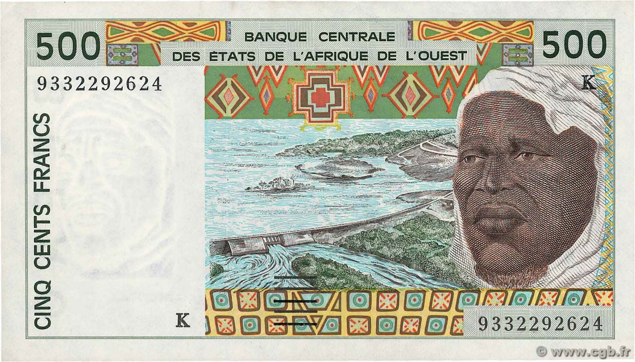 500 Francs ÉTATS DE L AFRIQUE DE L OUEST  1993 P.710Kc SUP