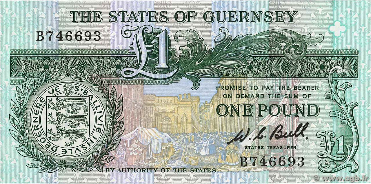 1 Pound GUERNSEY  1980 P.48a ST