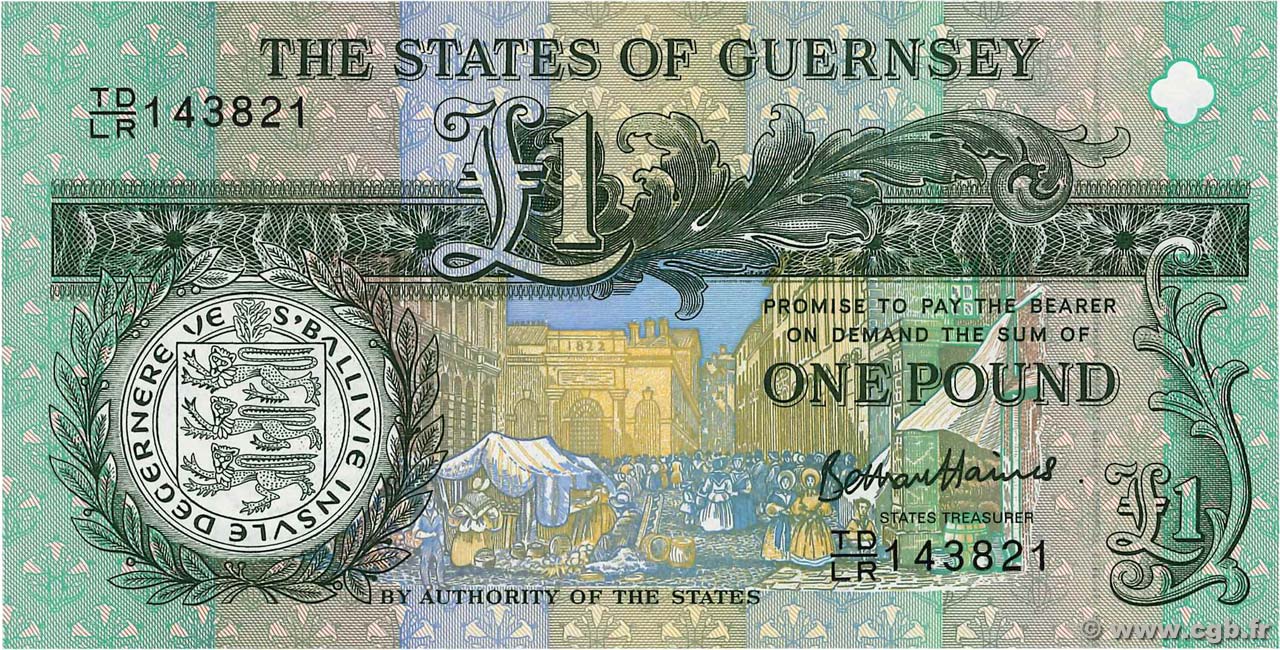 1 Pound Commémoratif GUERNESEY  2013 P.62 NEUF
