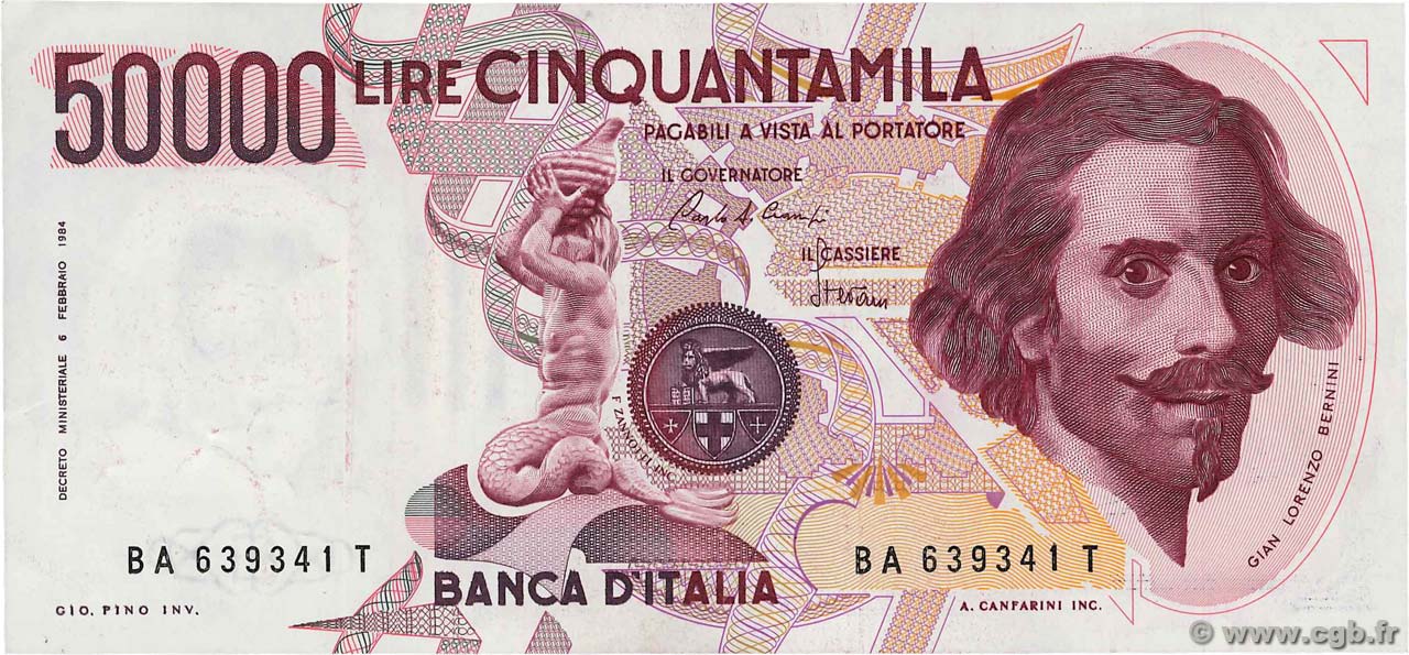 50000 Lire ITALIE  1984 P.113a SUP