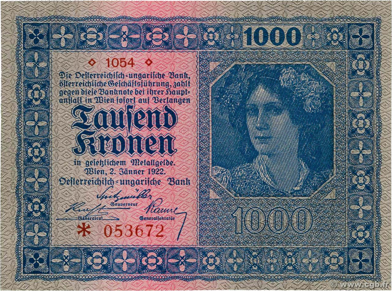 1000 Kronen AUTRICHE  1922 P.078 NEUF