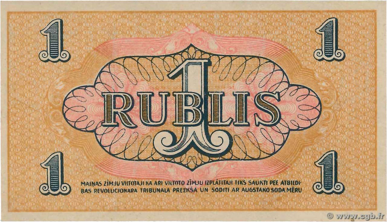 1 Rublis LATVIA Riga 1919 P.R1 b92_6831 Banknotes