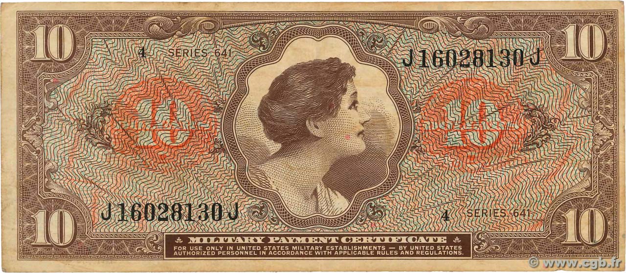10 Dollars ÉTATS-UNIS D AMÉRIQUE  1965 P.M063a TTB