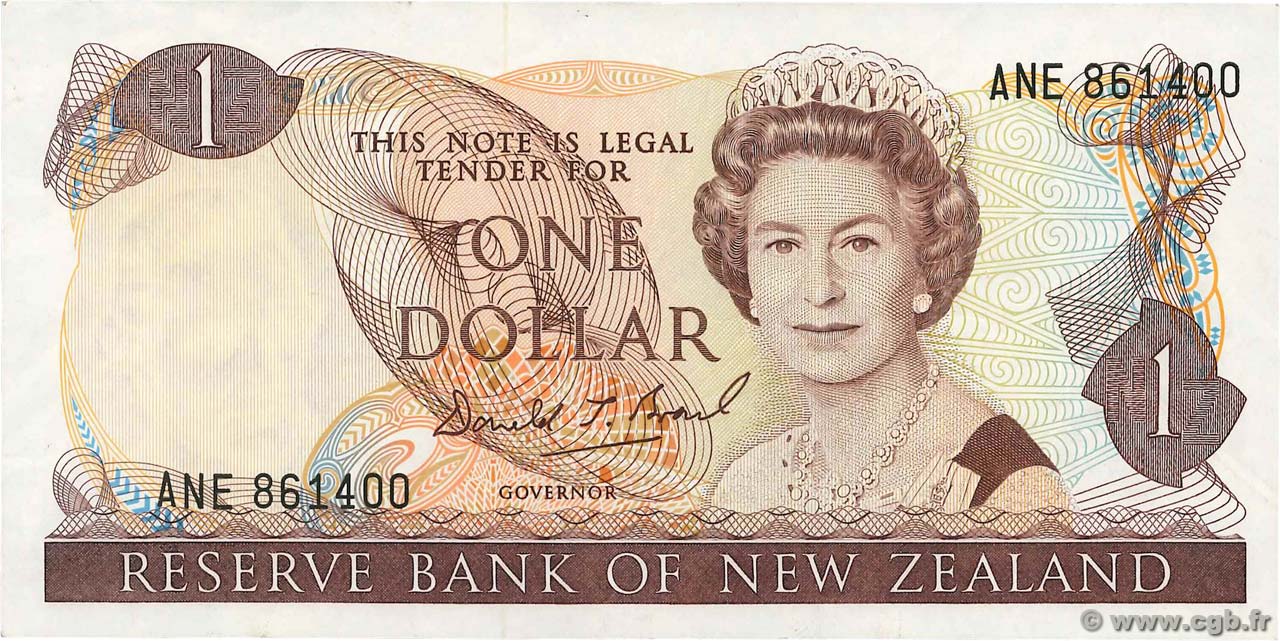 1 Dollar NUEVA ZELANDA
  1989 P.169c MBC+