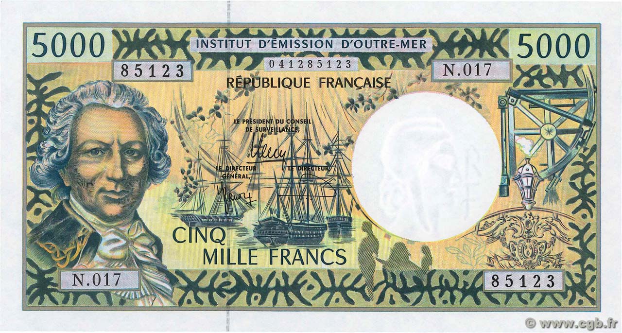 5000 Francs  POLYNÉSIE, TERRITOIRES D OUTRE MER  2006 P.03i pr.NEUF