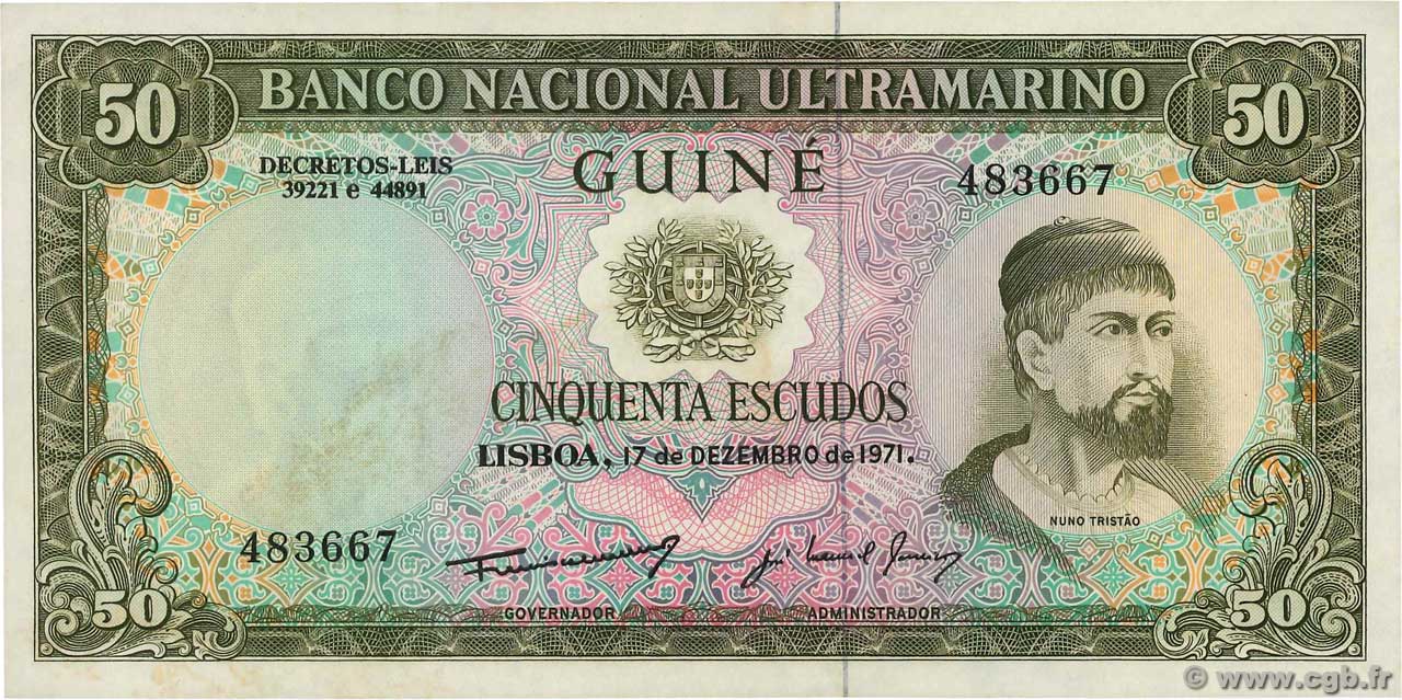 50 Escudos GUINÉE PORTUGAISE  1971 P.044a SPL+