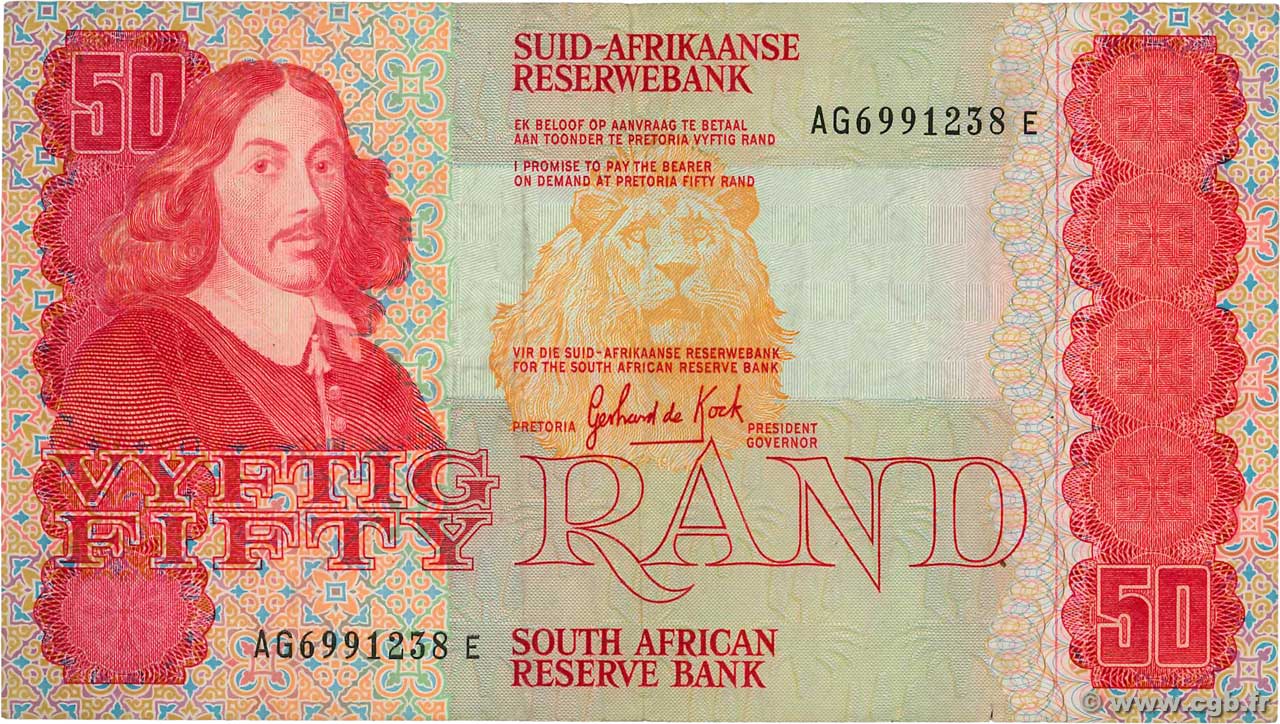 50 Rand SUDAFRICA  1984 P.122a BB