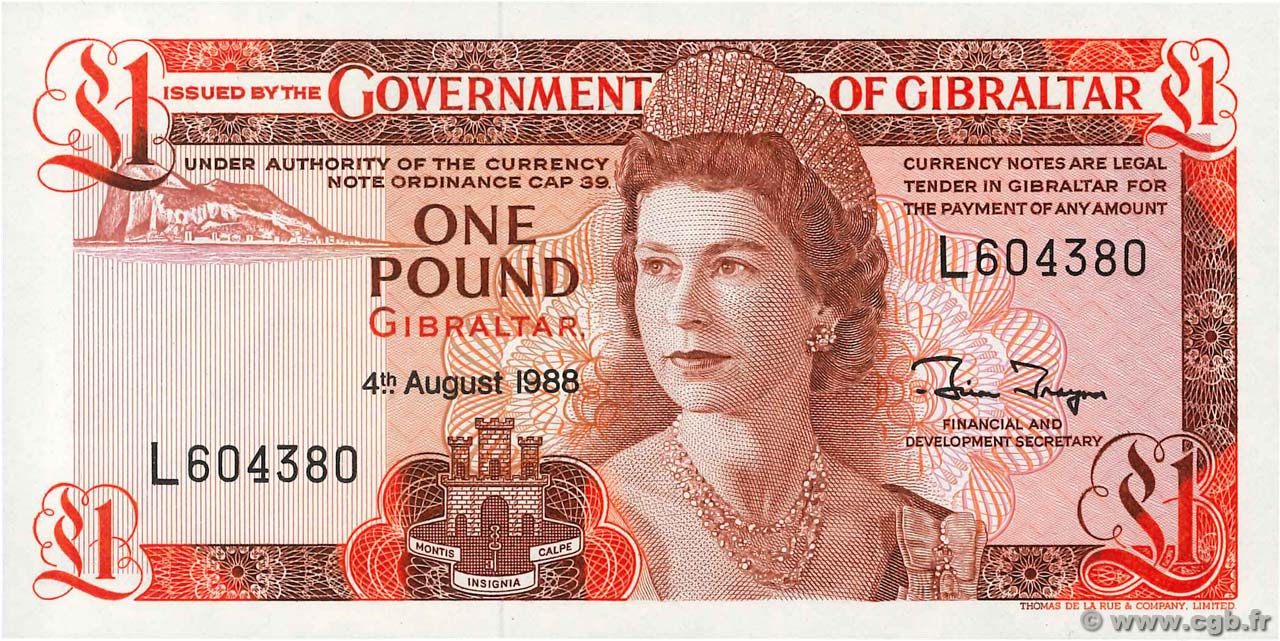 1 Pound GIBRALTAR  1988 P.20e NEUF