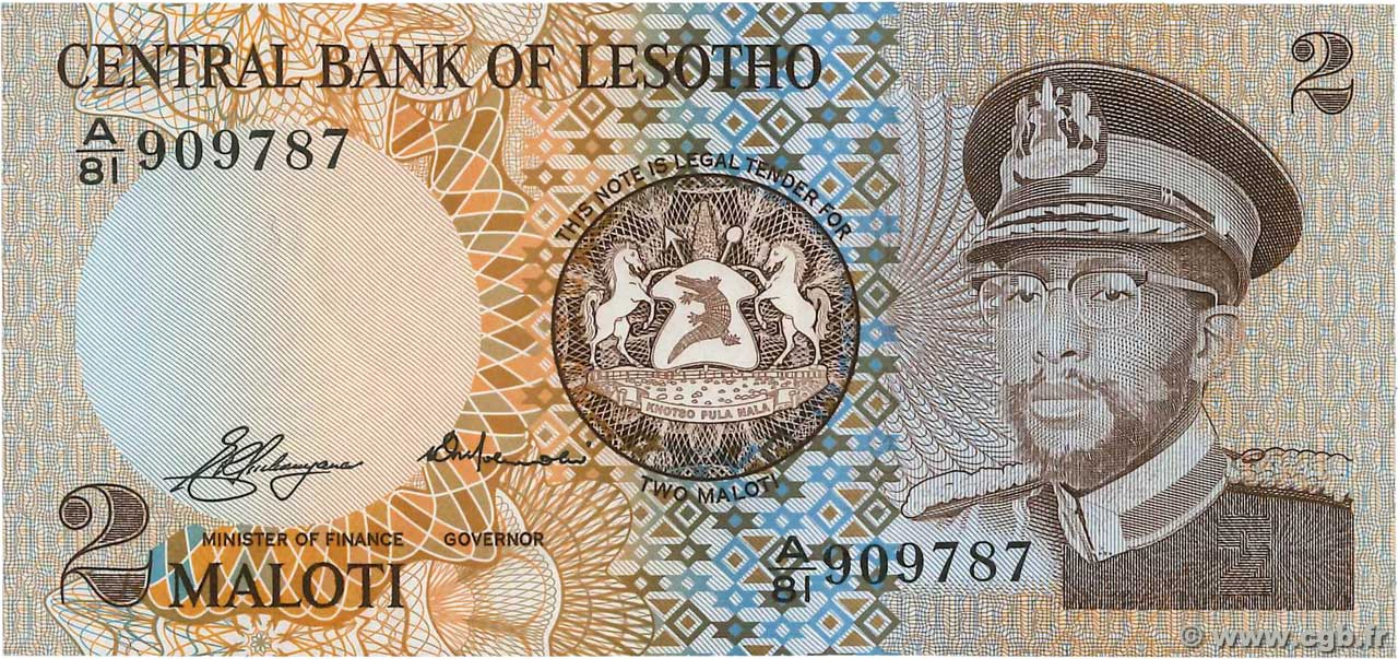 2 Maloti LESOTHO  1981 P.04a pr.NEUF