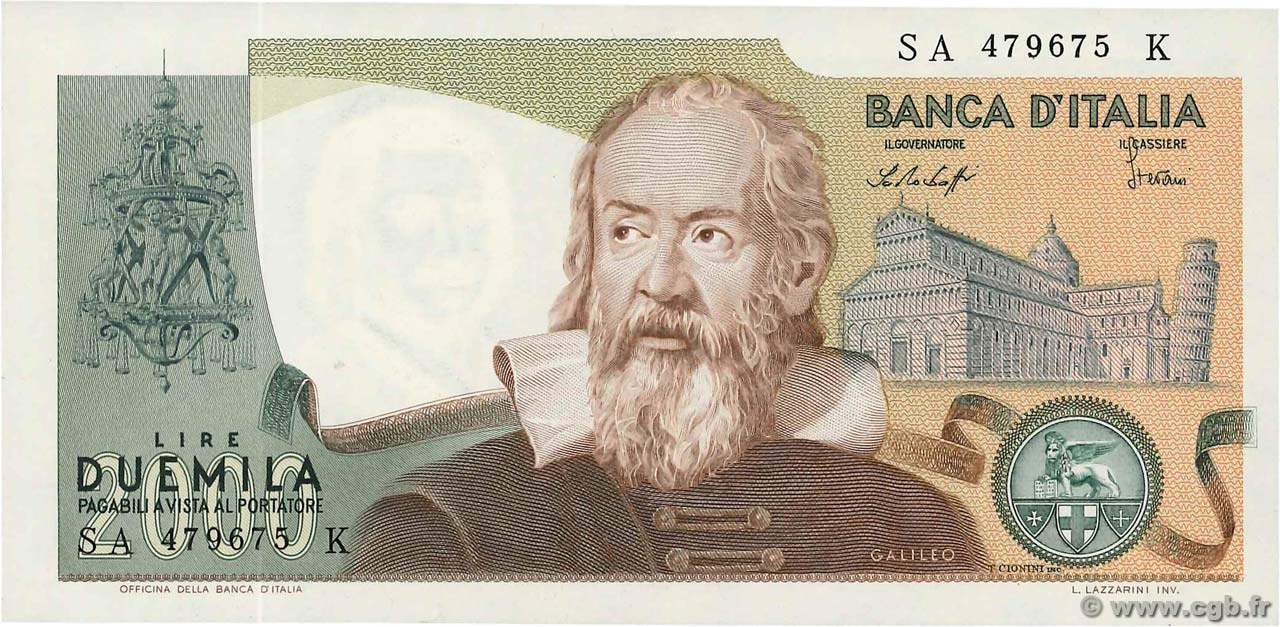 2000 Lire ITALIE  1976 P.103b SPL