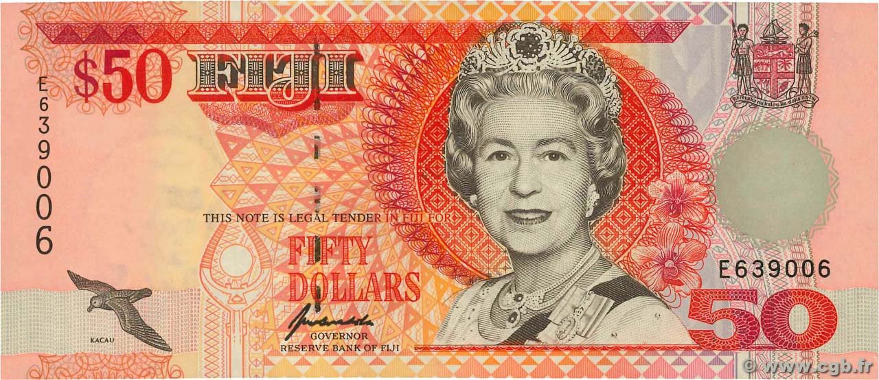 50 Dollars FIDJI  1996 P.100a NEUF