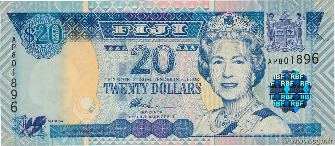20 Dollars FIDJI  2002 P.107a pr.NEUF