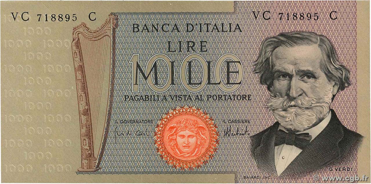 1000 Lire ITALIE  1975 P.101d pr.NEUF
