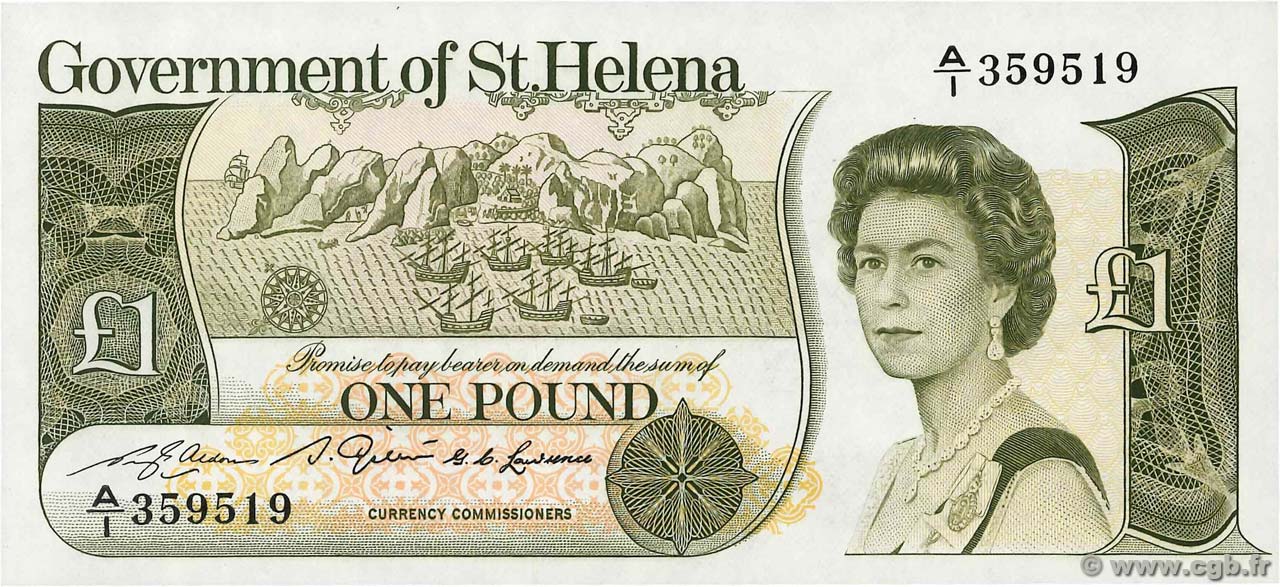 1 Pound ST. HELENA  1981 P.09a ST