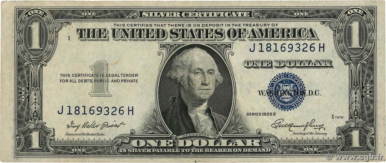 1 Dollar STATI UNITI D AMERICA  1935 P.416D2e BB