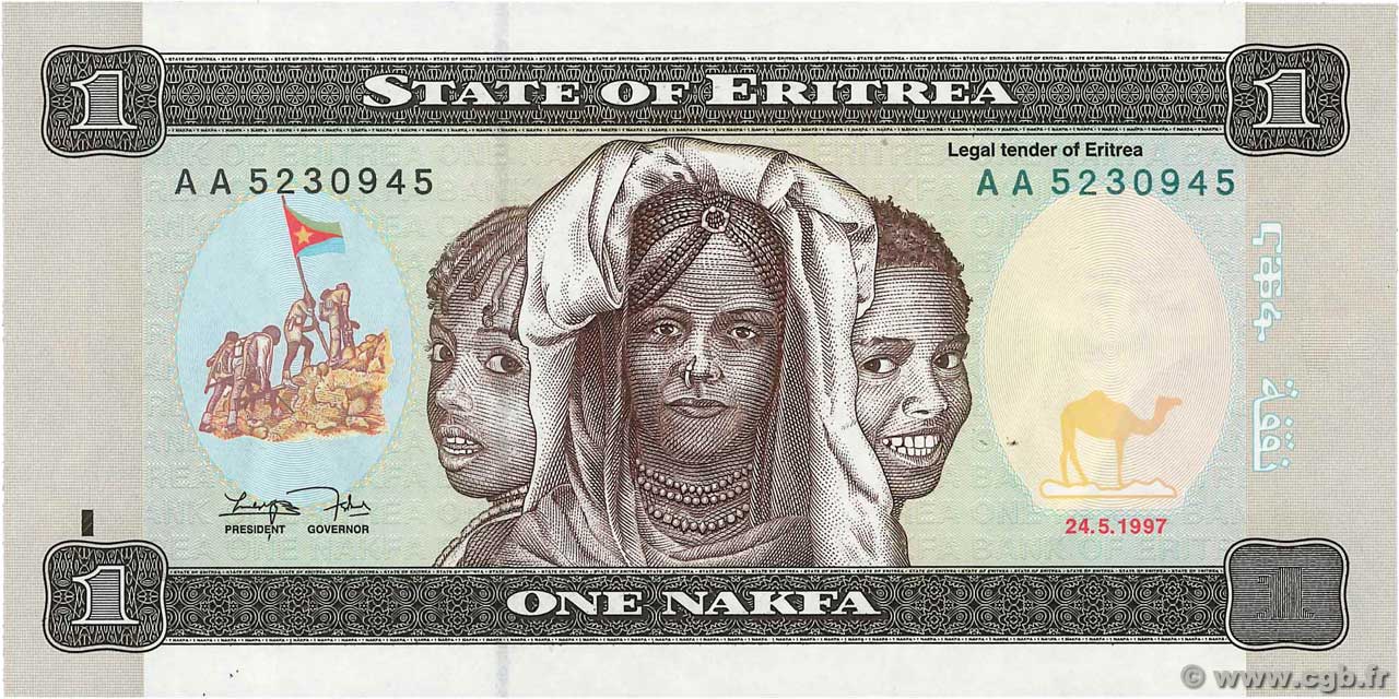 1 Nakfa ERITREA  1997 P.01 UNC