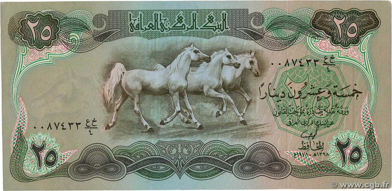 25 Dinars IRAK  1978 P.066a SPL