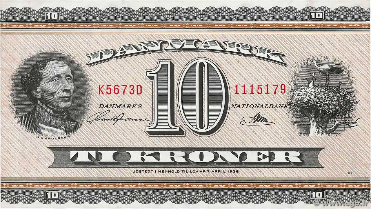 10 Kroner DINAMARCA  1967 P.044y SC