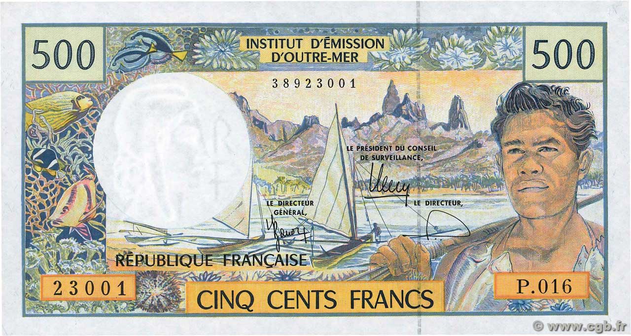 500 Francs POLYNÉSIE, TERRITOIRES D OUTRE MER  2000 P.01g pr.NEUF
