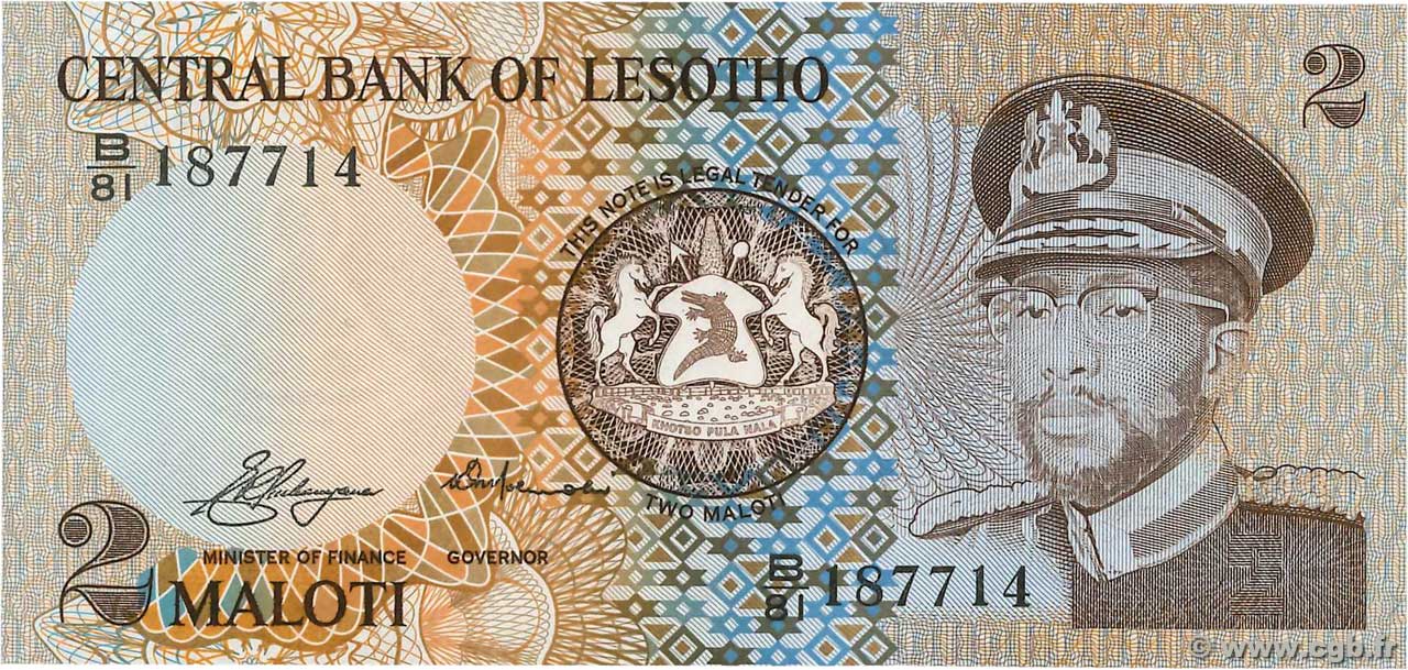 2 Maloti LESOTHO  1981 P.04a NEUF