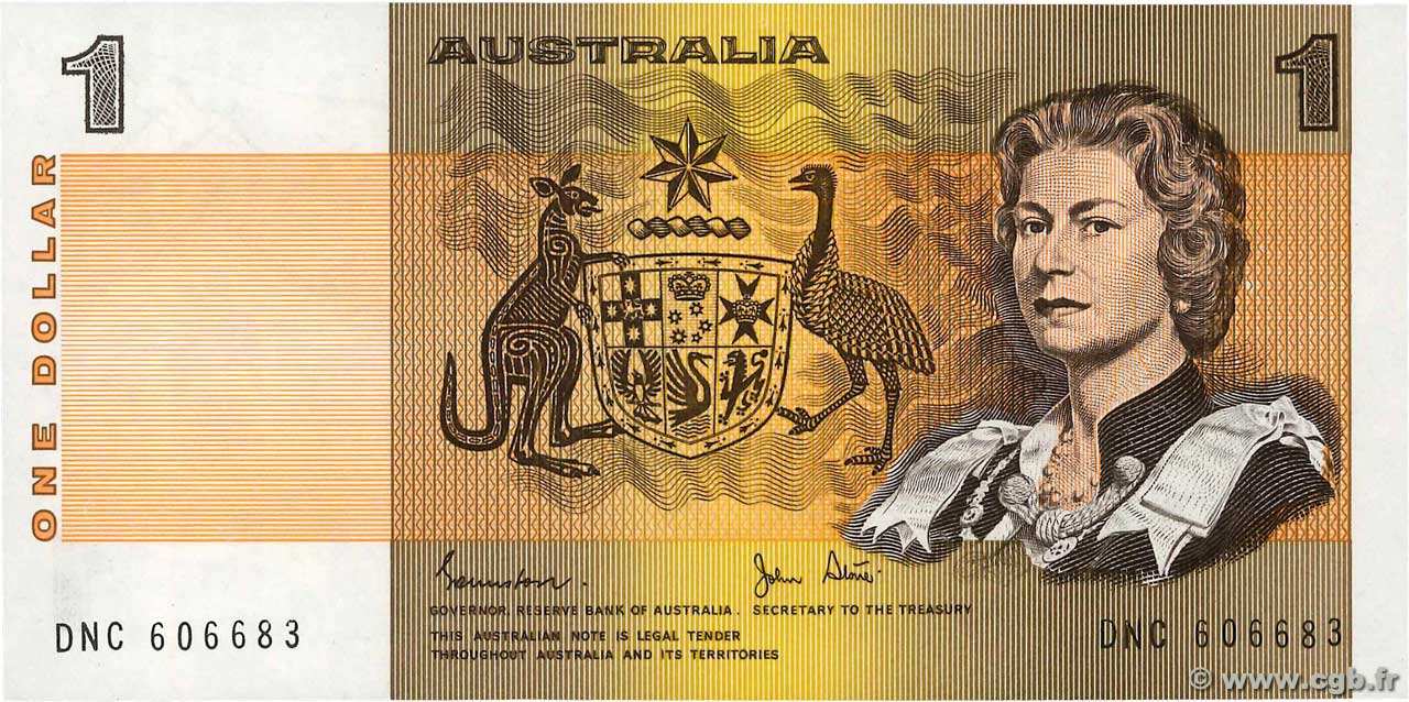 1 Dollar AUSTRALIA  1983 P.42d UNC