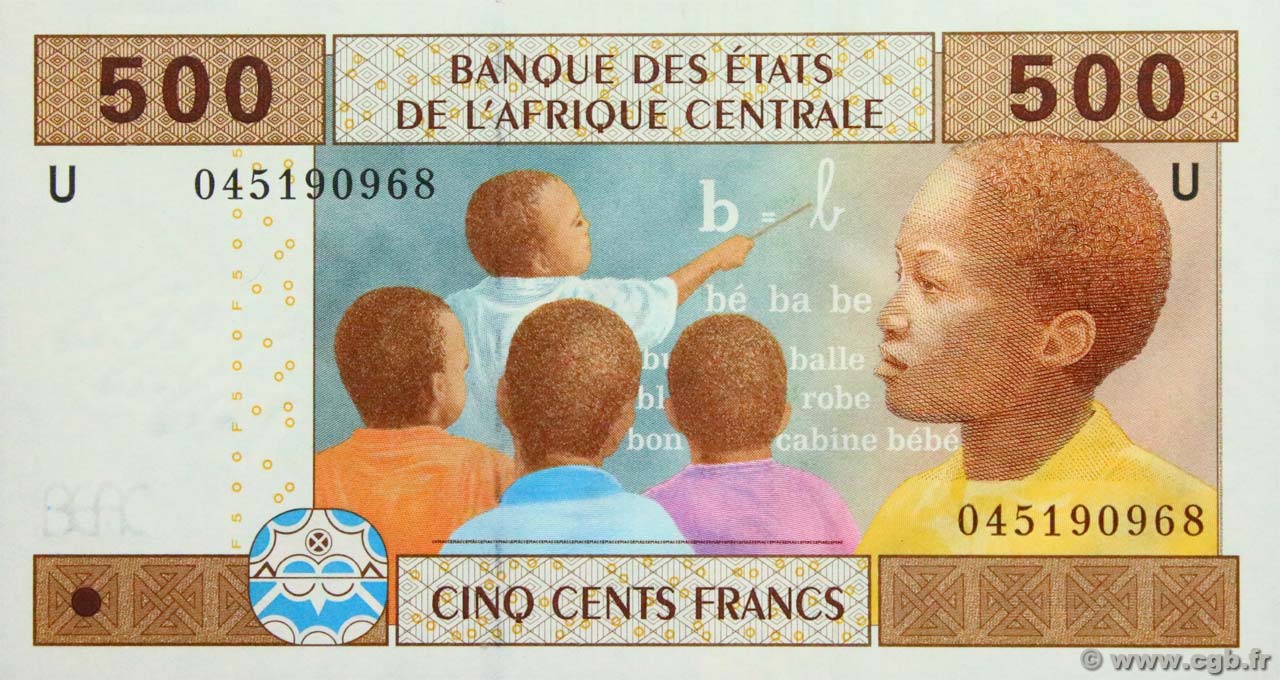 500 Francs type 2002U CAMEROUN  2003 A.170Ua NEUF