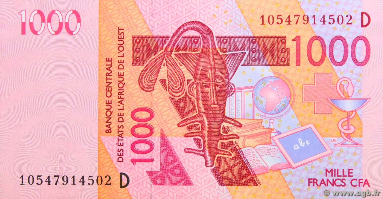 1000 Francs ÉTATS DE L&nbsp;AFRIQUE DE L&nbsp;OUEST  2003 P.415Da pr.NEUF