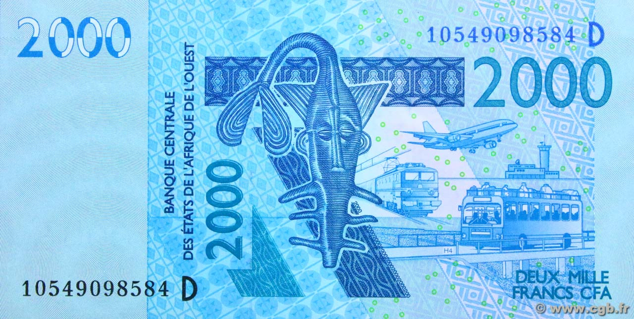 2000 Francs ÉTATS DE L&nbsp;AFRIQUE DE L&nbsp;OUEST  2003 P.416Da NEUF