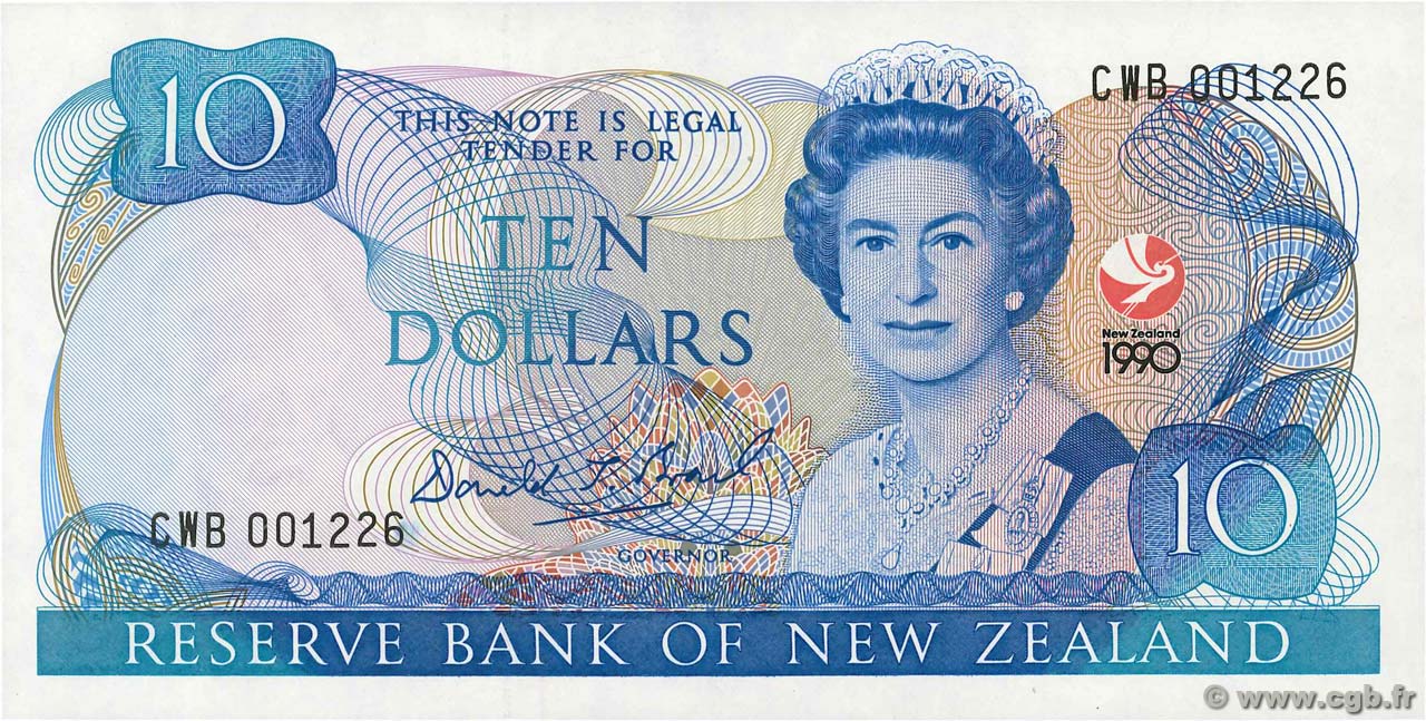 10 Dollars Commémoratif NEUSEELAND
  1990 P.176 ST