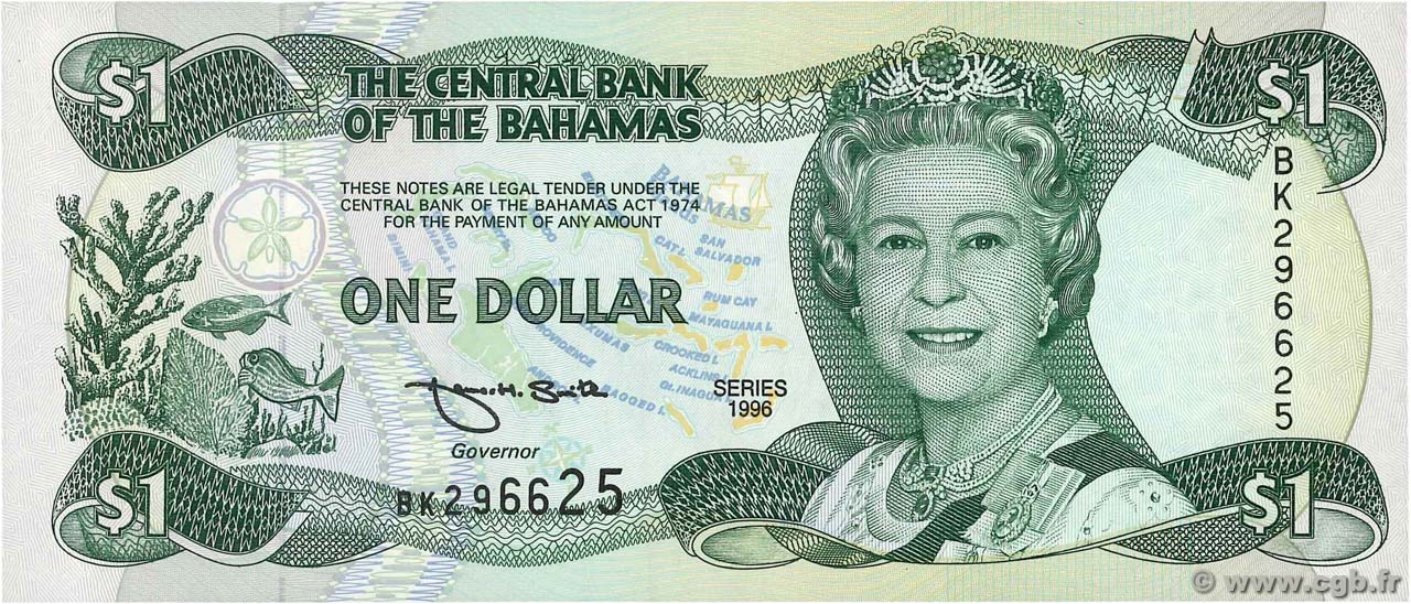 1 Dollar BAHAMAS  1996 P.57a NEUF