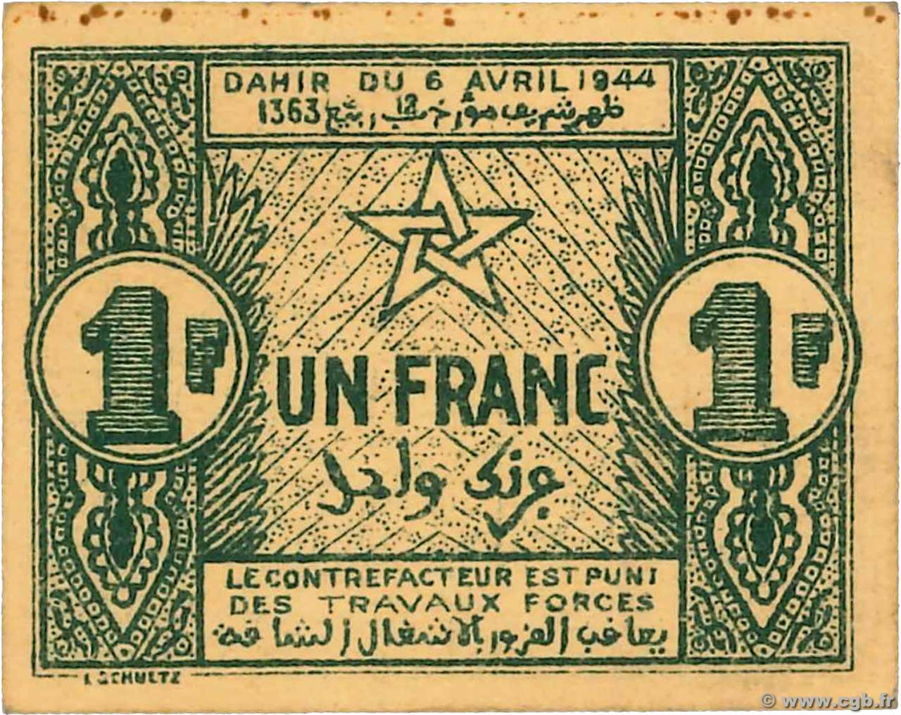1 Franc MAROCCO  1944 P.42 AU