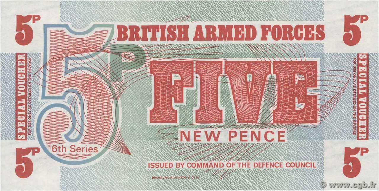 5 New Pence ANGLETERRE  1972 P.M047 NEUF