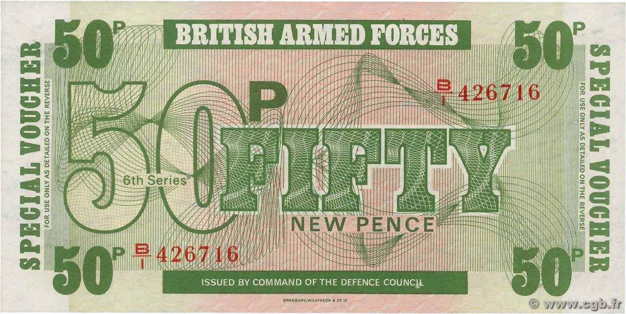 50 New Pence ANGLETERRE  1972 P.M049 NEUF