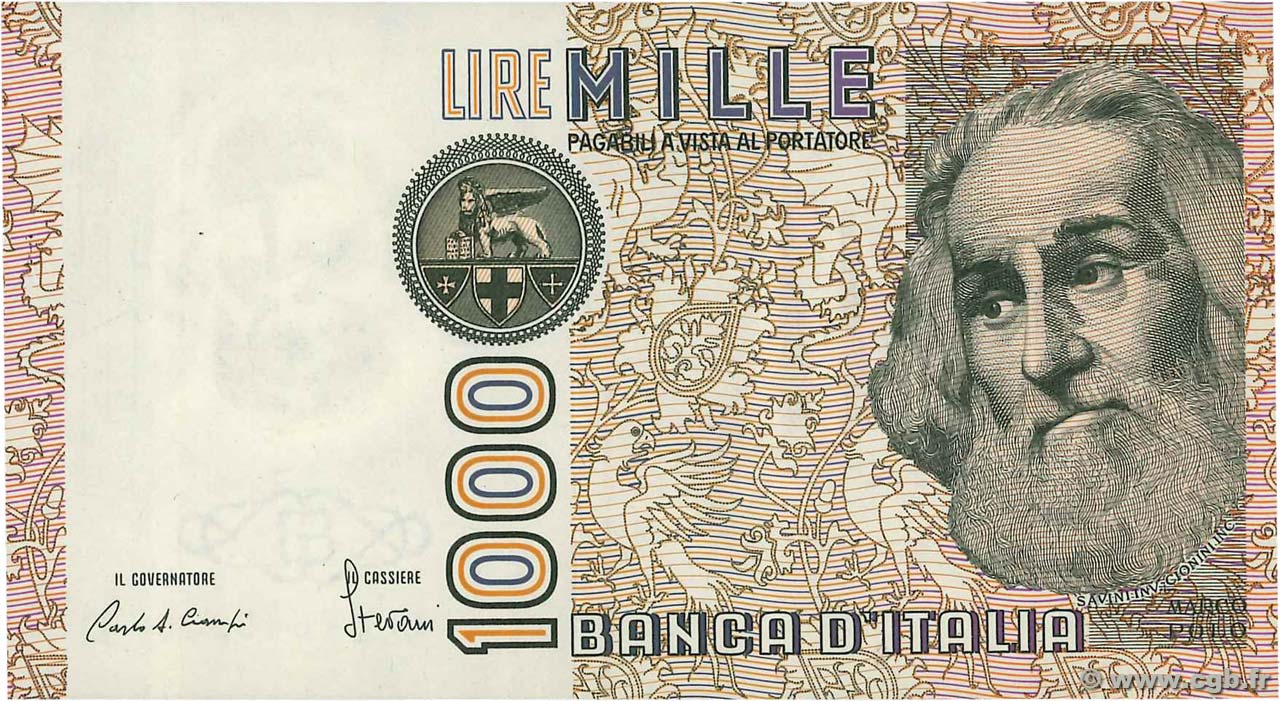 1000 Lire ITALY  1982 P.109a UNC-