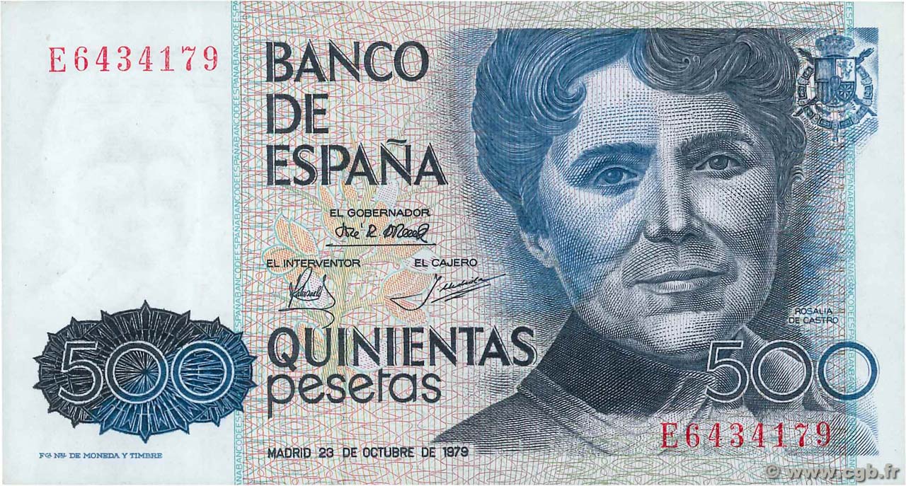 500 Pesetas ESPAÑA  1979 P.157 EBC+