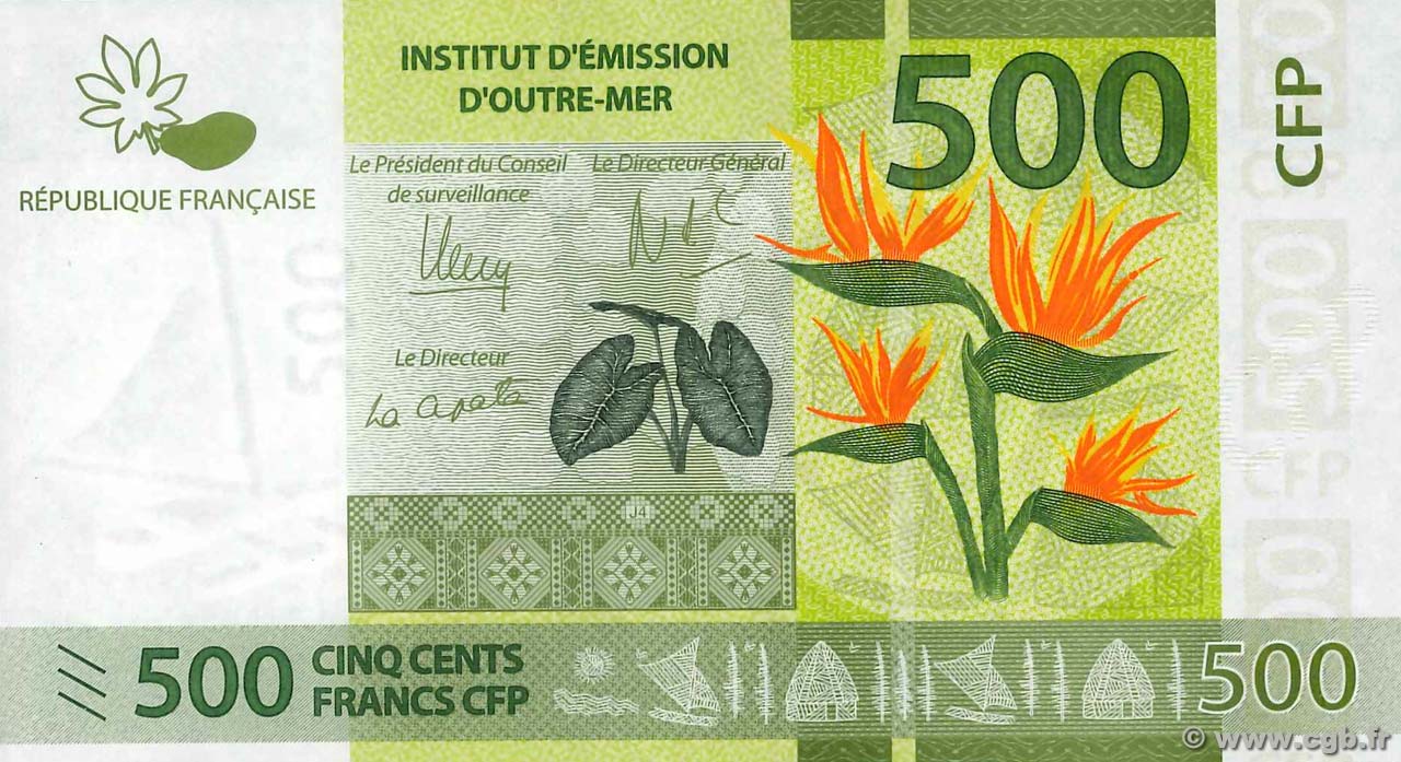 500 Francs POLYNESIA, FRENCH OVERSEAS TERRITORIES  2014 P.05 UNC