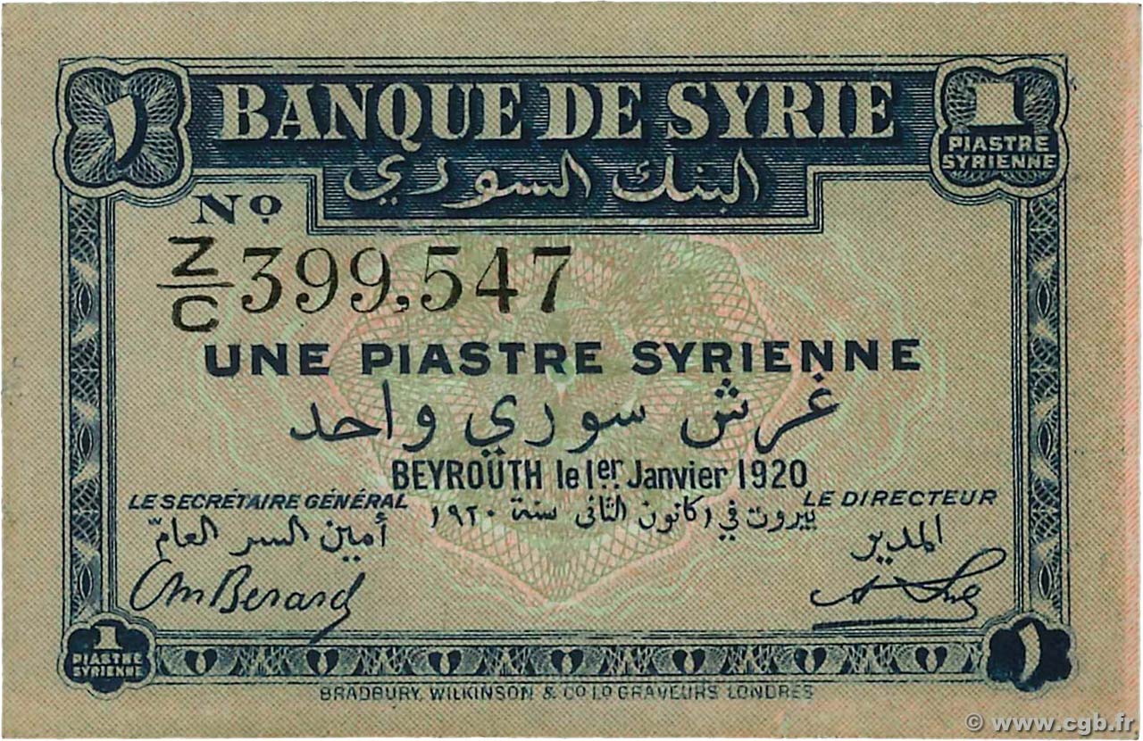 1 Piastre SYRIA  1920 P.006 XF