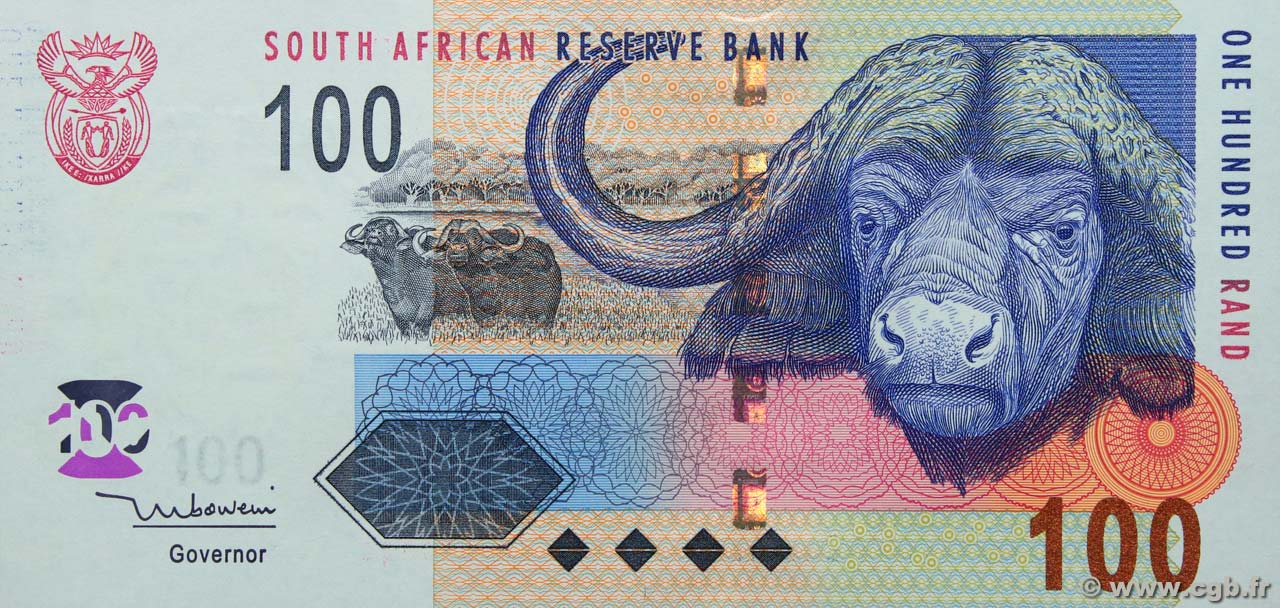 100 Rand SUDAFRICA  2005 P.131a FDC