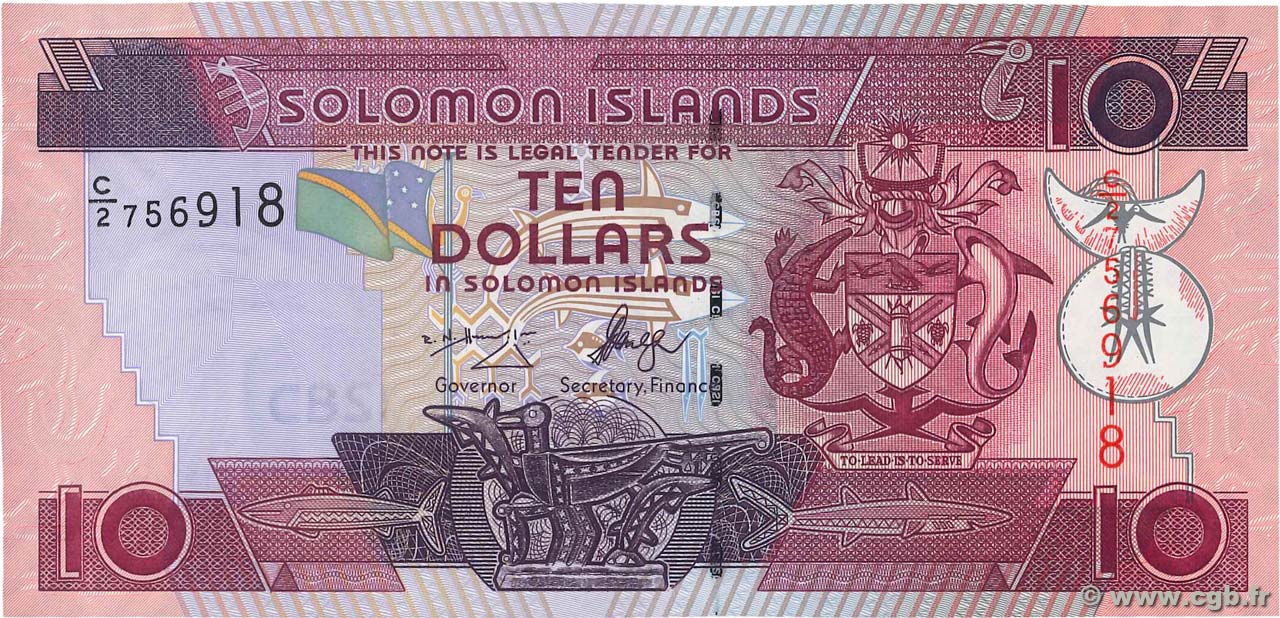 10 Dollars SOLOMON ISLANDS  2006 P.27 UNC